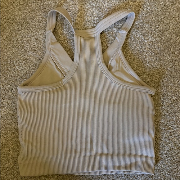Tan Ribbed Tank Top - Picture 7 of 7